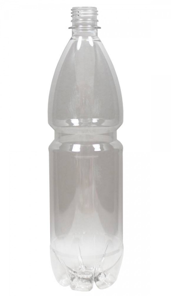 PET-Flasche 1000ml transparent, PCO28-Mündung  Lieferung ohne Verschluss, bei Bedarf bitte separat bestellen!